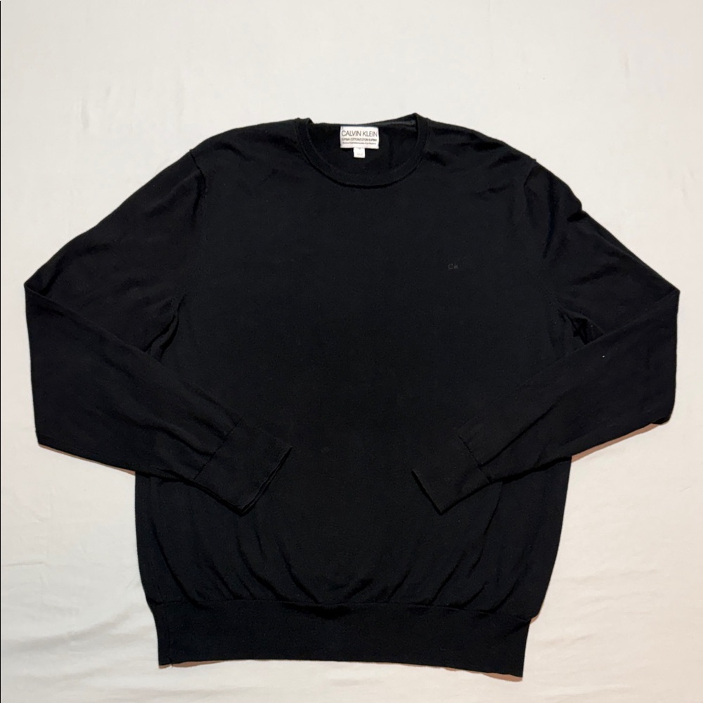 Calvin Klein Men's Black Crewneck Sweater Size L